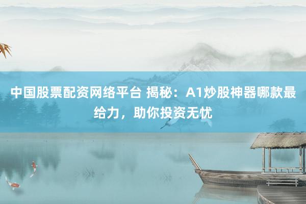 中国股票配资网络平台 揭秘：A1炒股神器哪款最给力，助你投资无忧